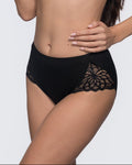 Dominque Lace Matching Brief - Black