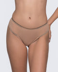 Modern Low Rise Mesh matching brief - Nude