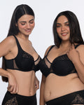 Dominique Comfort Underwired Full Coverage Bra - Black