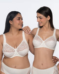 Brigitte Classic Comfort Underwired Full Coverage Bra - Ivory