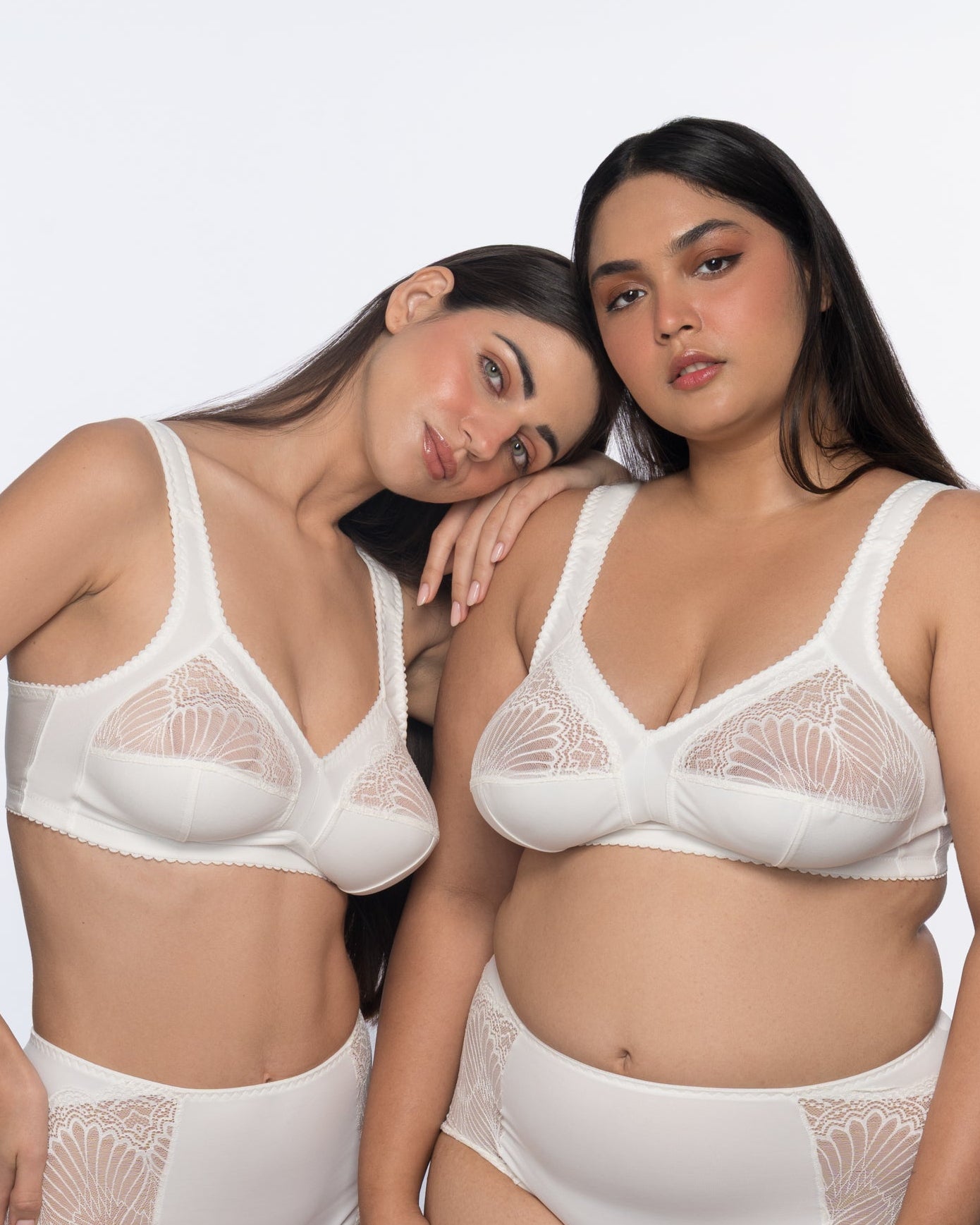 Clemence Classic Comfort Non-Wired Full Coverage Bra - Ivory